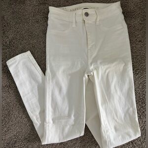 American Eagle Outfitters White Skinny Pants